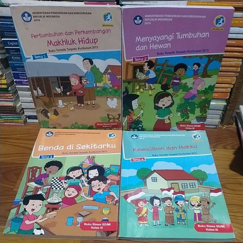 Jual Buku Tematik Terpadu Kelas 3 Sdmi Kurikulum 2013 Edisi Revisi 2018 Tema 1 2 3 4 Bsebos 5975