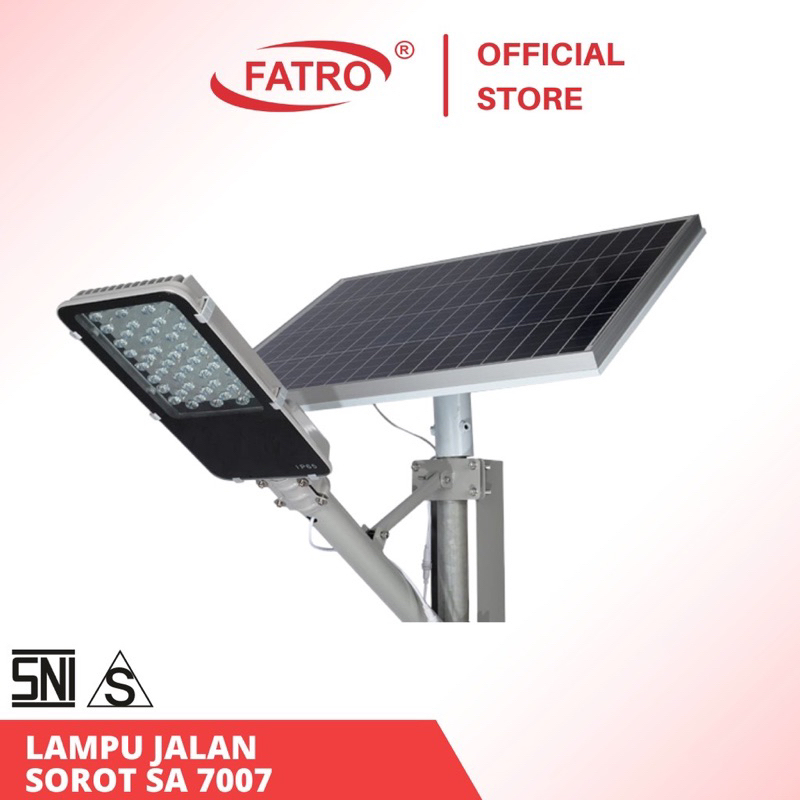 Jual Lampu jalan solar panel cell pju led 2 in 1 600W 800W Fatro ...