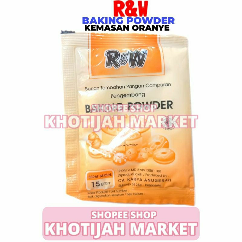Jual Baking Powder Kemasan Biru Rajawali R&W RW 15GR | Shopee Indonesia