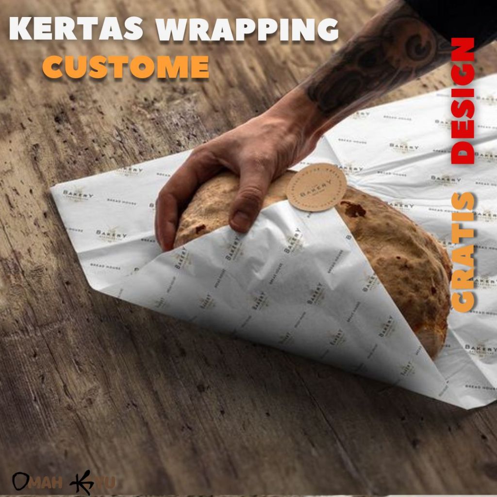 Jual Kertas Wrapping / Kertas Roti (Wrapping Food) 1 Warna | Shopee ...