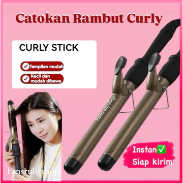 Catokan Rambut Curly Gold Ceramic 28mm 32mm 38mm Catokan Curly Keriting Rambut CATOK GLAZE