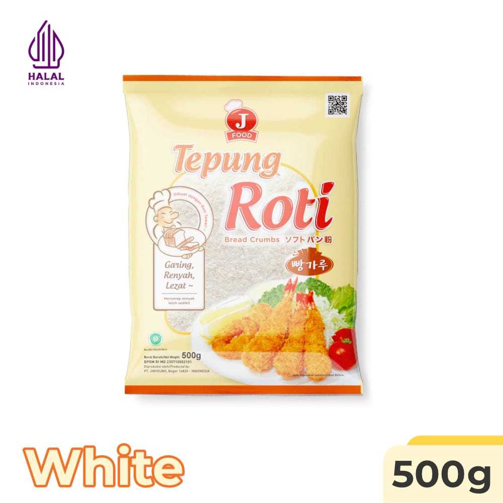 Jual J FOOD Tepung Roti Putih 500 gr TEPUNG ROTI BESAR | Shopee Indonesia