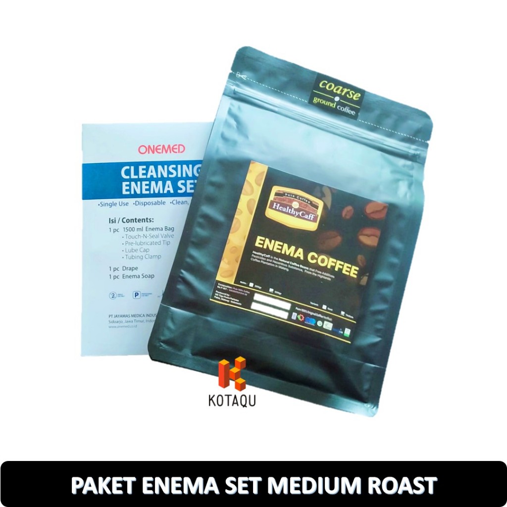 Jual Paket Enema - Kopi Medium Roast + Cleansing Enema Set Healthycaff ...