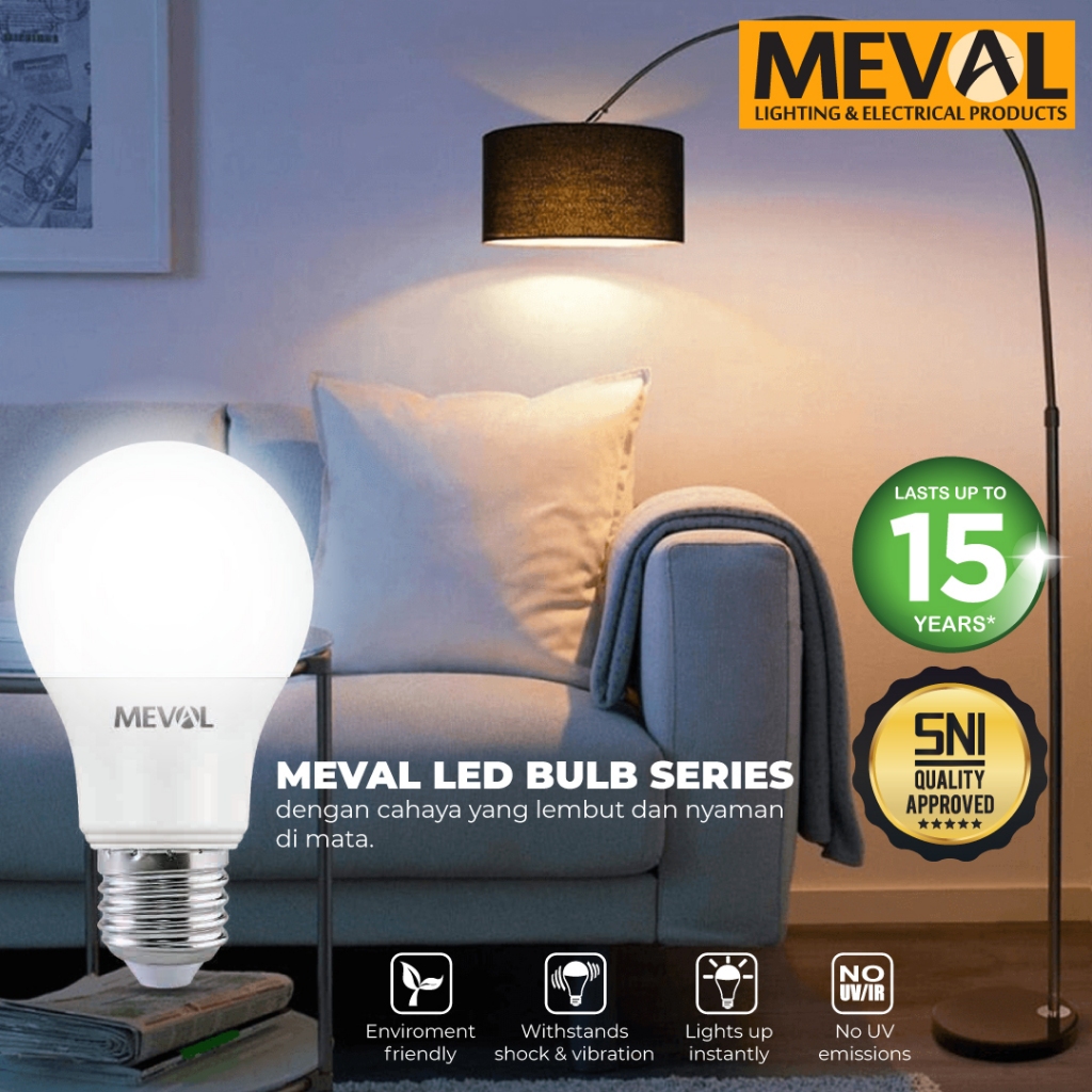 Jual MEVAL Lampu Bohlam LED Bulb Maxbrite | Shopee Indonesia