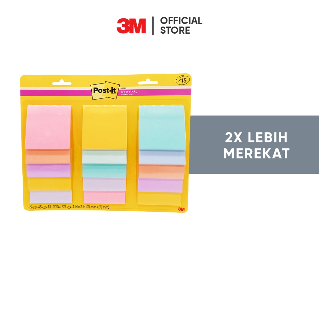 Jual Post-it® 654-15SSN Multipack Mix Color Collection | Shopee Indonesia