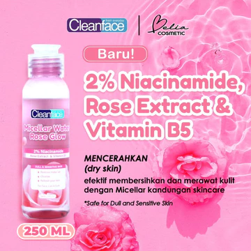 ❤ BELIA ❤ CLEAN FACE Micellar Water 100 Ml 250 Ml Micellar Water By Purbasari Pembersih Makeup