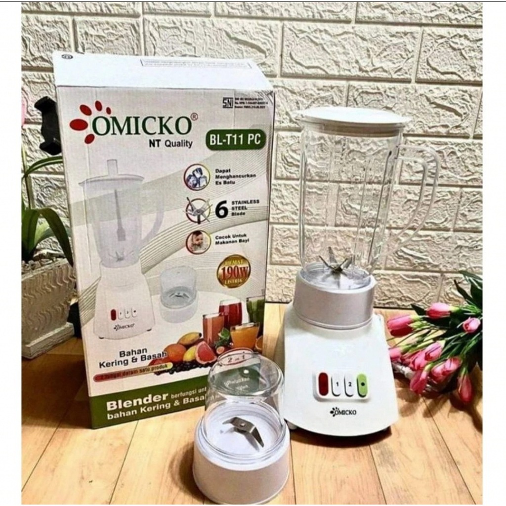 Jual Blender 2in1 Serbaguna Blender Kaca Plastik Anti Pecah Multifungsi