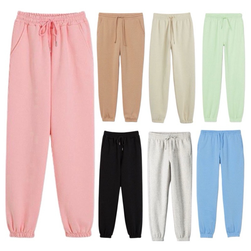 Sweetpants Celana Jogger Wanita Korea Style Joggerpants Bahan Tebal Joger  Pria Olahraga Jogging Gym