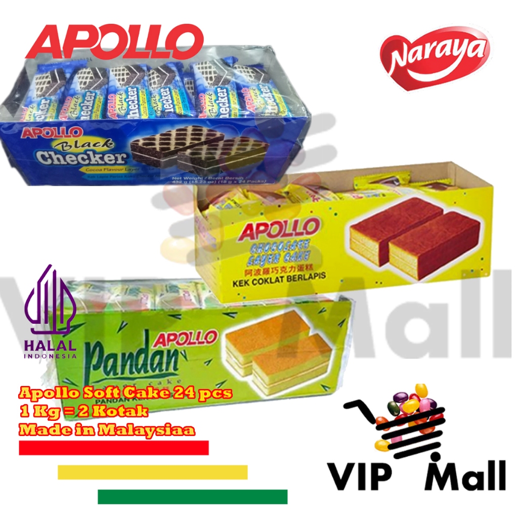 Jual Apollo Layer Soft Cake 24Pcs. | Shopee Indonesia