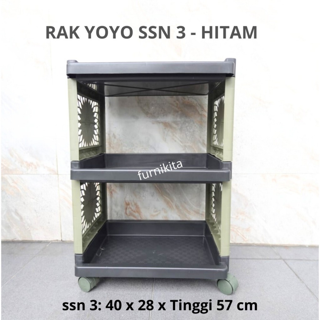 Jual RAK YOYO RODA RAK SUSUN PLASTIK SERBAGUNA DORONG USAGI | Shopee ...