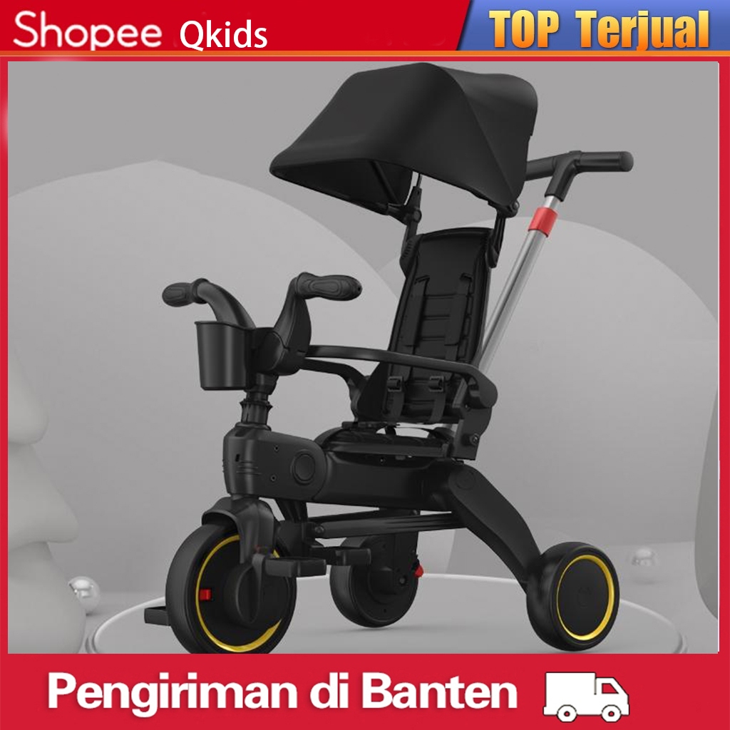 Jual *COD*/Sepeda Roda Tiga Tricycle Stroller Baby Sepeda Anak Lipat
