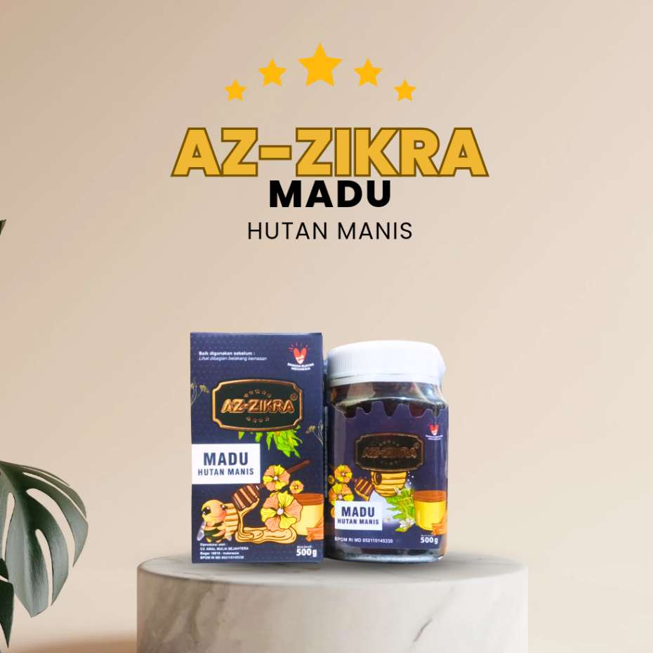 Jual Madu Az-Zikra / Az Zikra Hutan Super 500gr Asli Original Kemasan ...