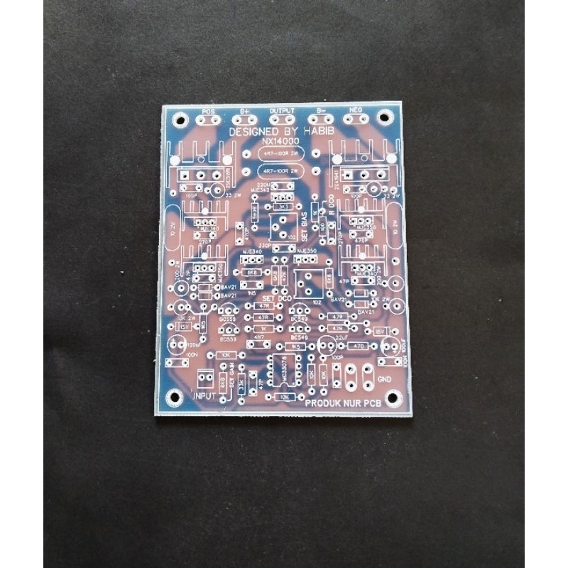 Jual PCB Power Amplifier NX14000 NX 14000 Builtup FR4 Designed By Habib