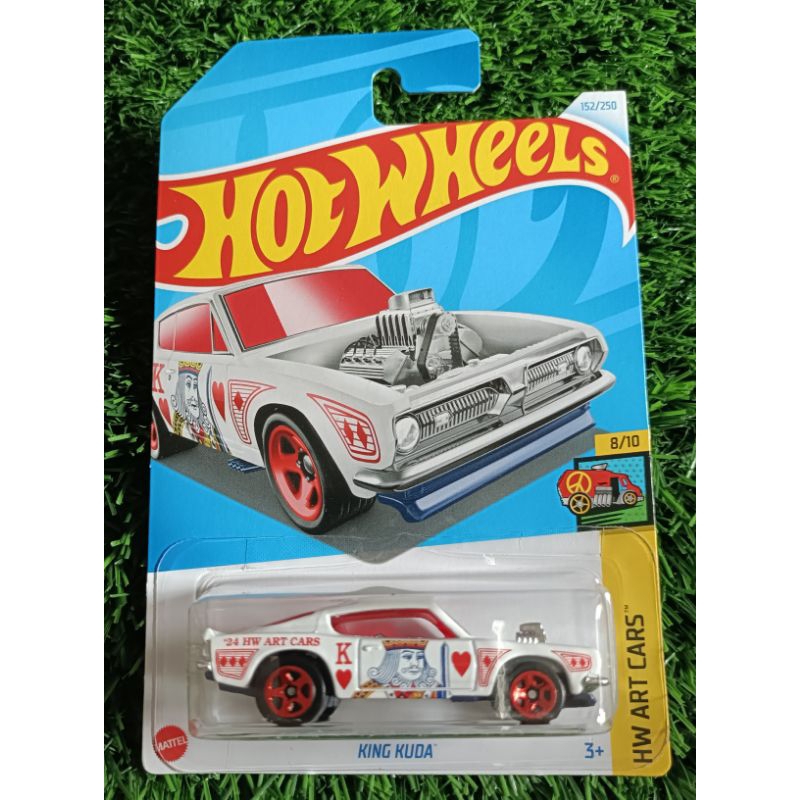 Hot Wheels - King Kuda - HW Art Cars 8/10 - HTD73 - Short Card - Chrysler - rot - Mattel 2024 – 1:64