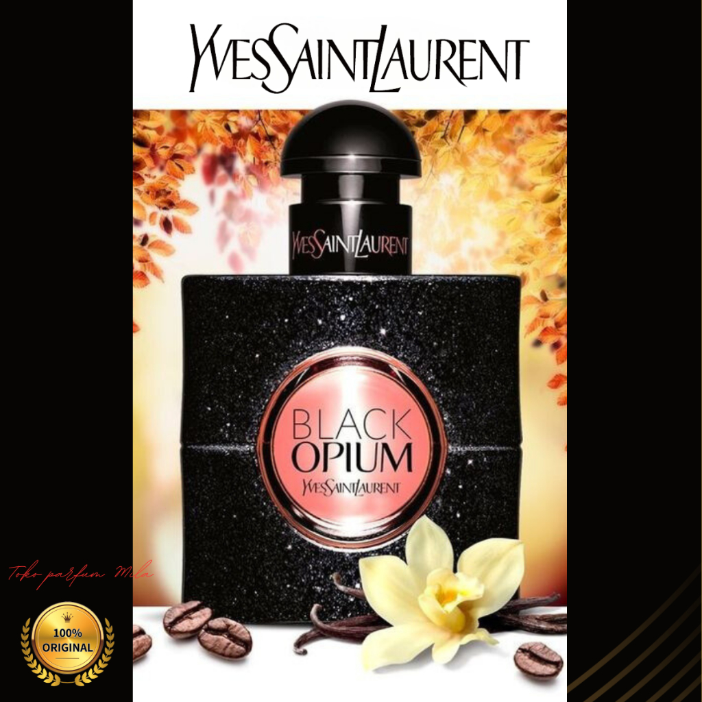 [100% Asli] YSL Yves Saint Laurent Black Opium Eau de Parfum (EDP) 90 ML  Parfum Wanita/Uniseks Import dengan Aroma Tahan Lama