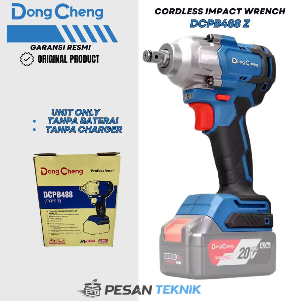 Jual Impact Wrench Brushless V Cordless Dongcheng Dcpb Z Shopee