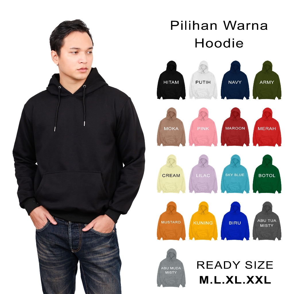 Jual Sweater hoodie jumper Sablon custom satuan full warna