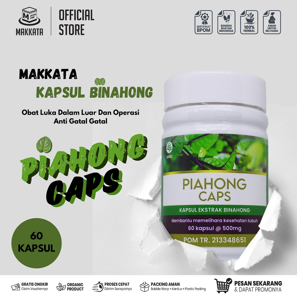 Jual MAKKATA Kapsul Binahong Obat Luka Dalam Luar Dan Operasi Anti ...