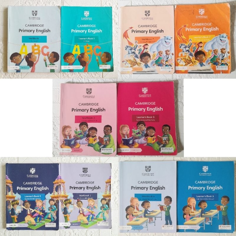 Jual Cambridge Primary English 1 2 3 5 6 Workbook Learners Book Second ...