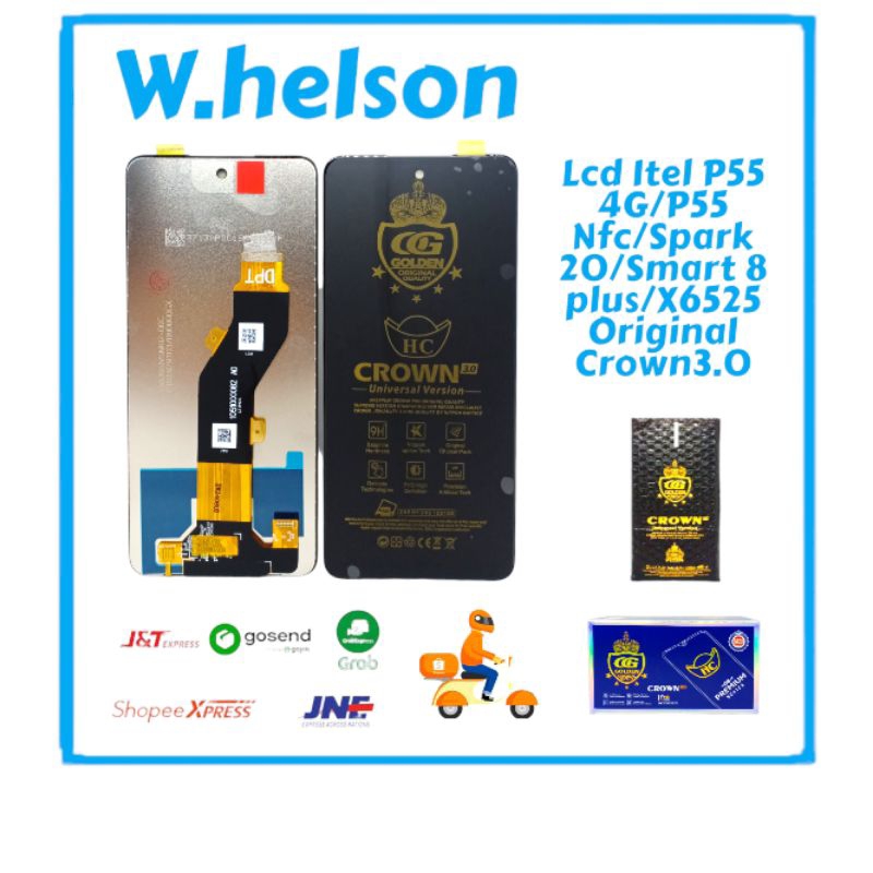Jual LCD TOUCHSCREEN ITEL P55 4G/P55 NFC/SPARK 20/KJ5/SMART 8 PLUS ...