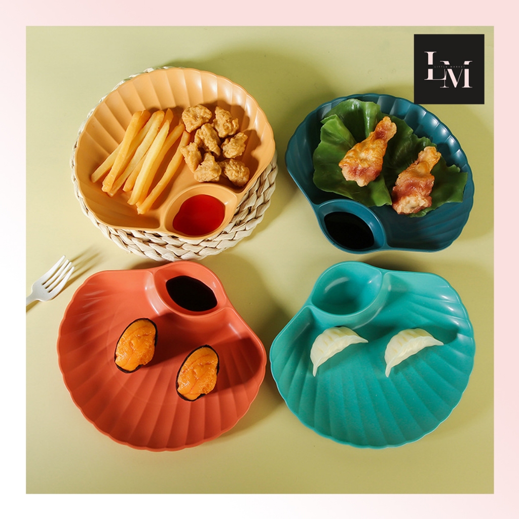 Jual LM Piring Plastik Plastic Plate / Piring Kerang / Shell Plate Kue ...