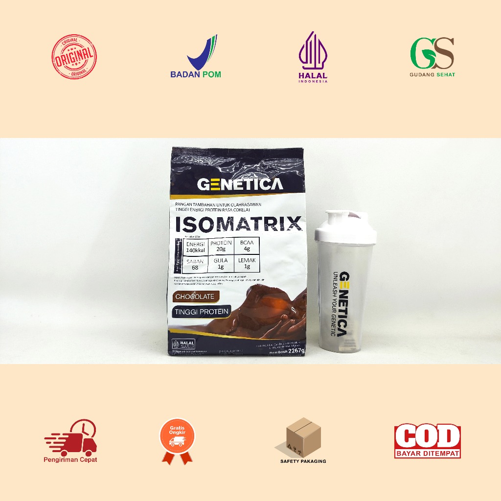 Jual Manado Genetica Isomatrix 5 lbs / 2,3 Kg Whey Protein Konsentrat ...