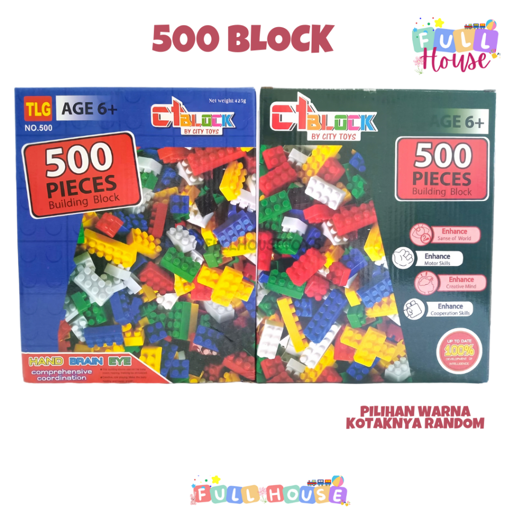 Jual MAINAN ANAK BALOK SUSUN 500 PCS / MAINAN EDUKASI BALOK SUSUN ISI ...