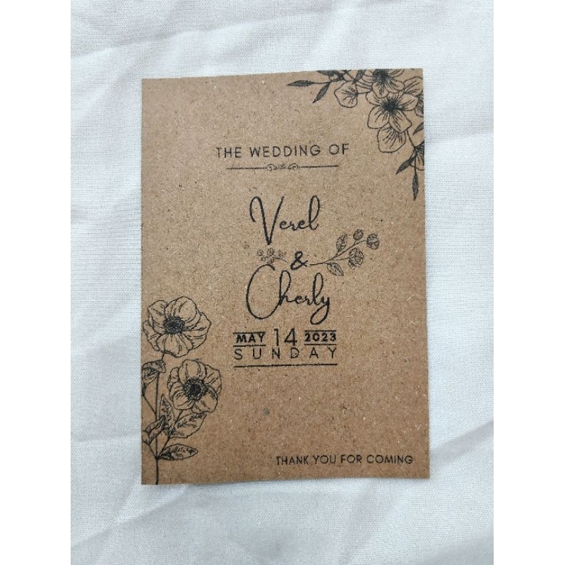 Jual Custom Simple Mini Notebook Wedding |Birthday Souvenir | Souvenir ...