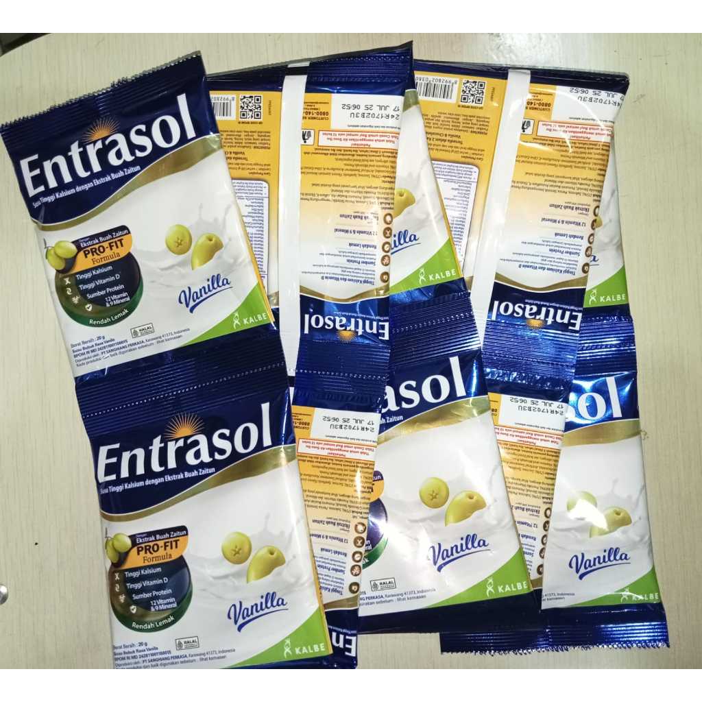 Jual Susu Entrasol Vanila Sachet (1 renceng isi 10 sachet) | Shopee ...