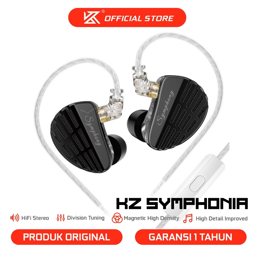 Jual [KZ Official Store] KZ Symphony In Ears Monitor Earphone with Mic ...