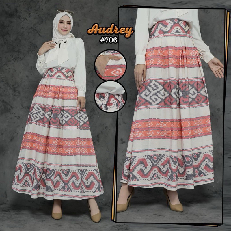 Jual ROK TENUN PANJANG by AUDREY | Shopee Indonesia