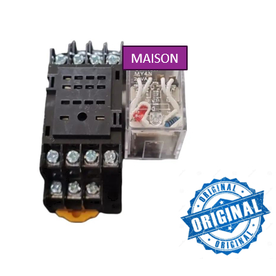 Jual Relay MY4N 24VAC ORI JEPANG + Socket - 14 pin / my4 24vac | Shopee ...