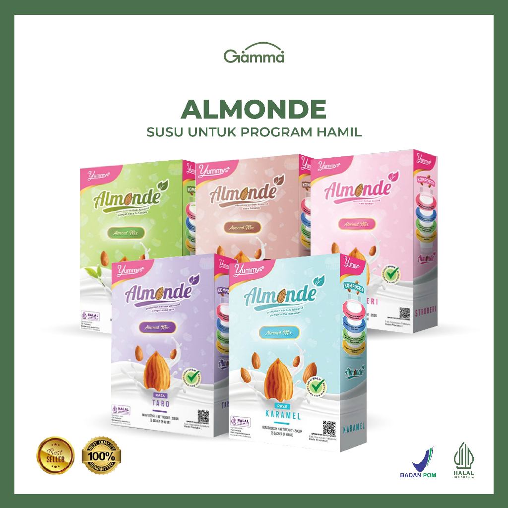 Jual ALMONDE SUSU ALMOND IBU HAMIL/PROGRAM HAMIL 200GR | Shopee Indonesia