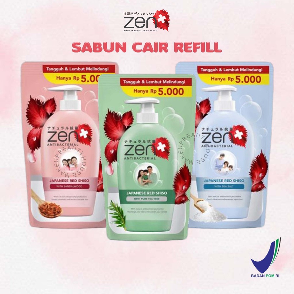 Jual ZEN Antibacterial Refiil 85ml - Sabun Cair | Shopee Indonesia