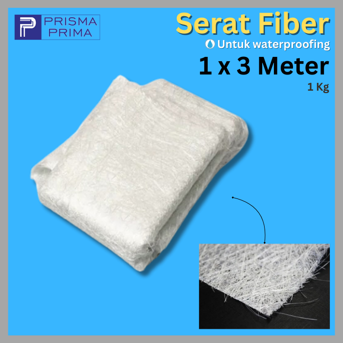 Jual SERAT FIBER Cat Waterproofing Fiberglass Matt 1 Kg Aquaproof No ...