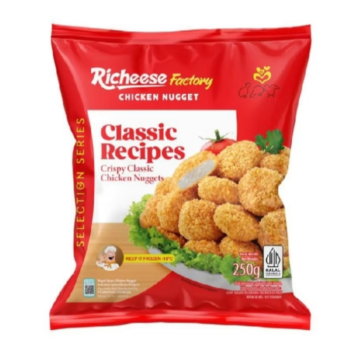 Jual Richeese Chicken Nugget Classic 250gr Naget Ayam Richeese | Shopee ...