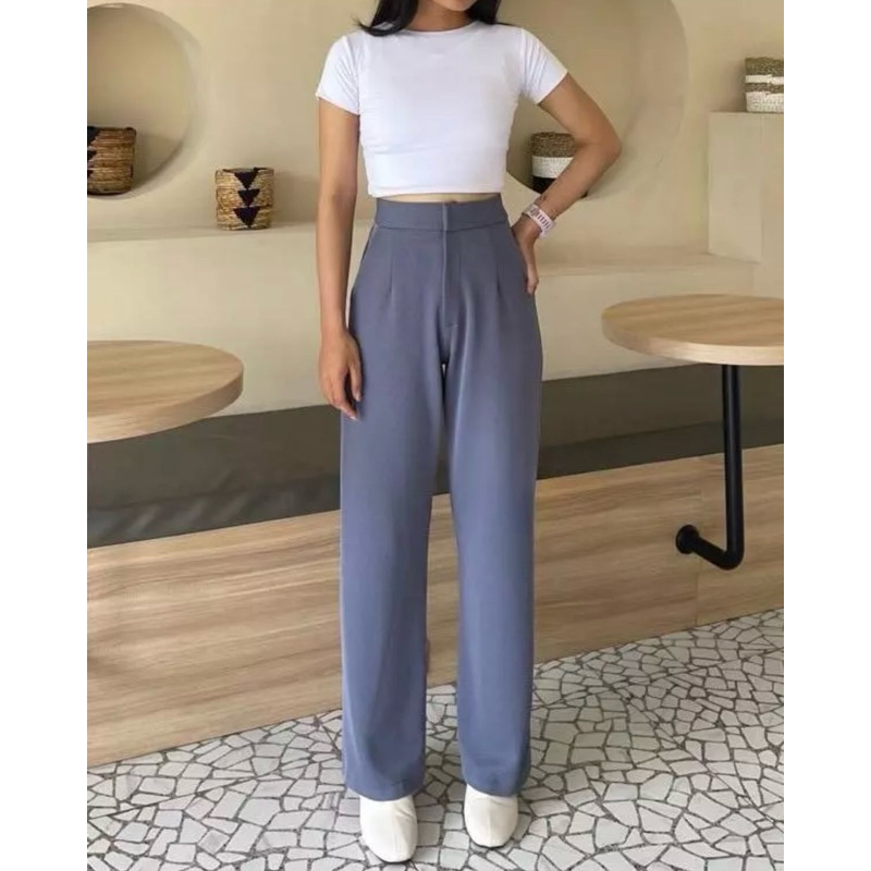 Jual Cozie Cullote Loose Pants - Celana Highwaist Panjang