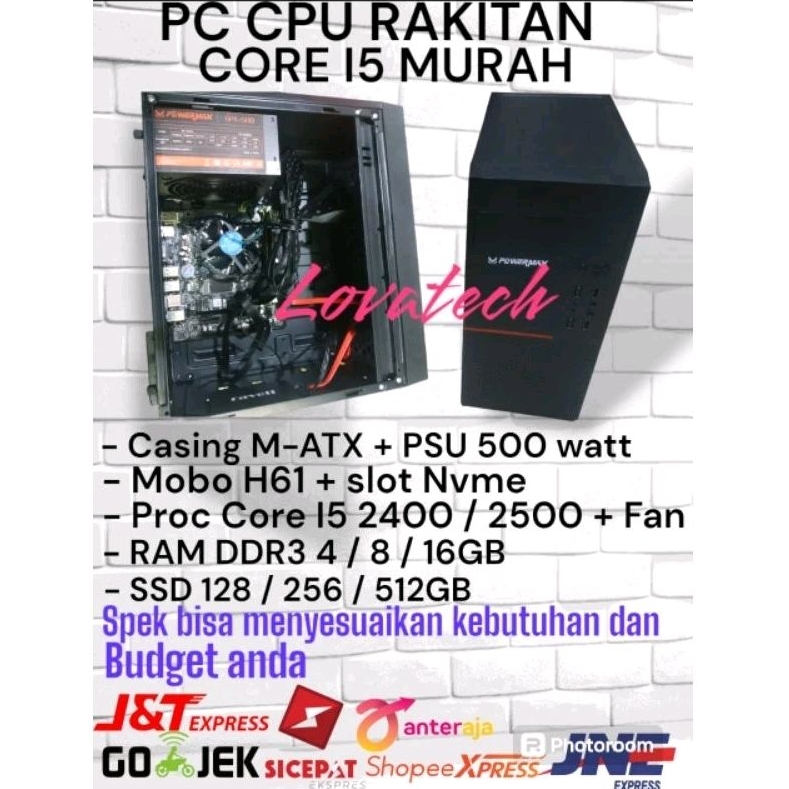 Jual CPU RAKITAN CORE I5 MURAH / PC RAKITAN MURAH CORE I5 RAM 8GB | SSD ...