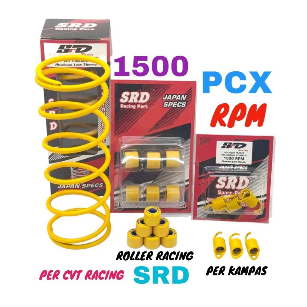 Jual PAKET PER CVT RACING PCX 1500 RPM SRD RACING | Shopee Indonesia