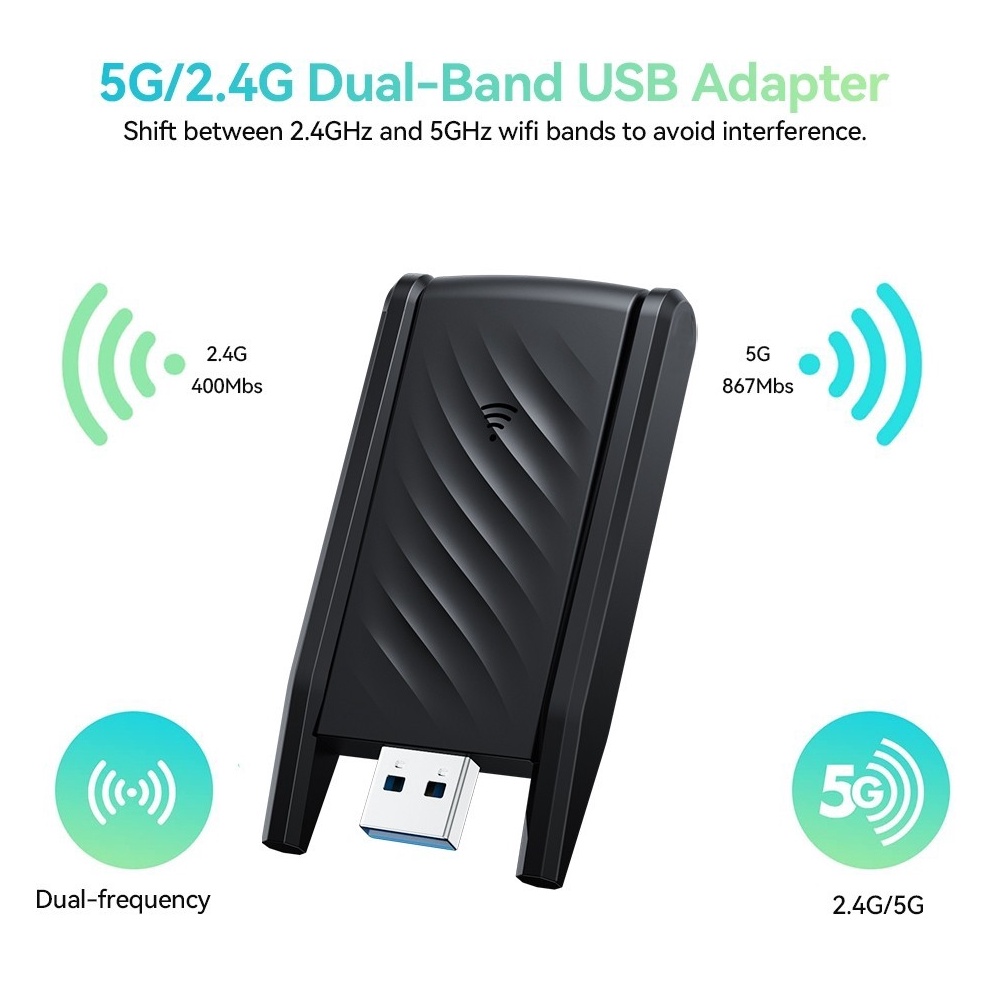 Jual KODE Q29T Goojodoq USB wifi Adapter 13mbps USB 3 2 Antennas ...