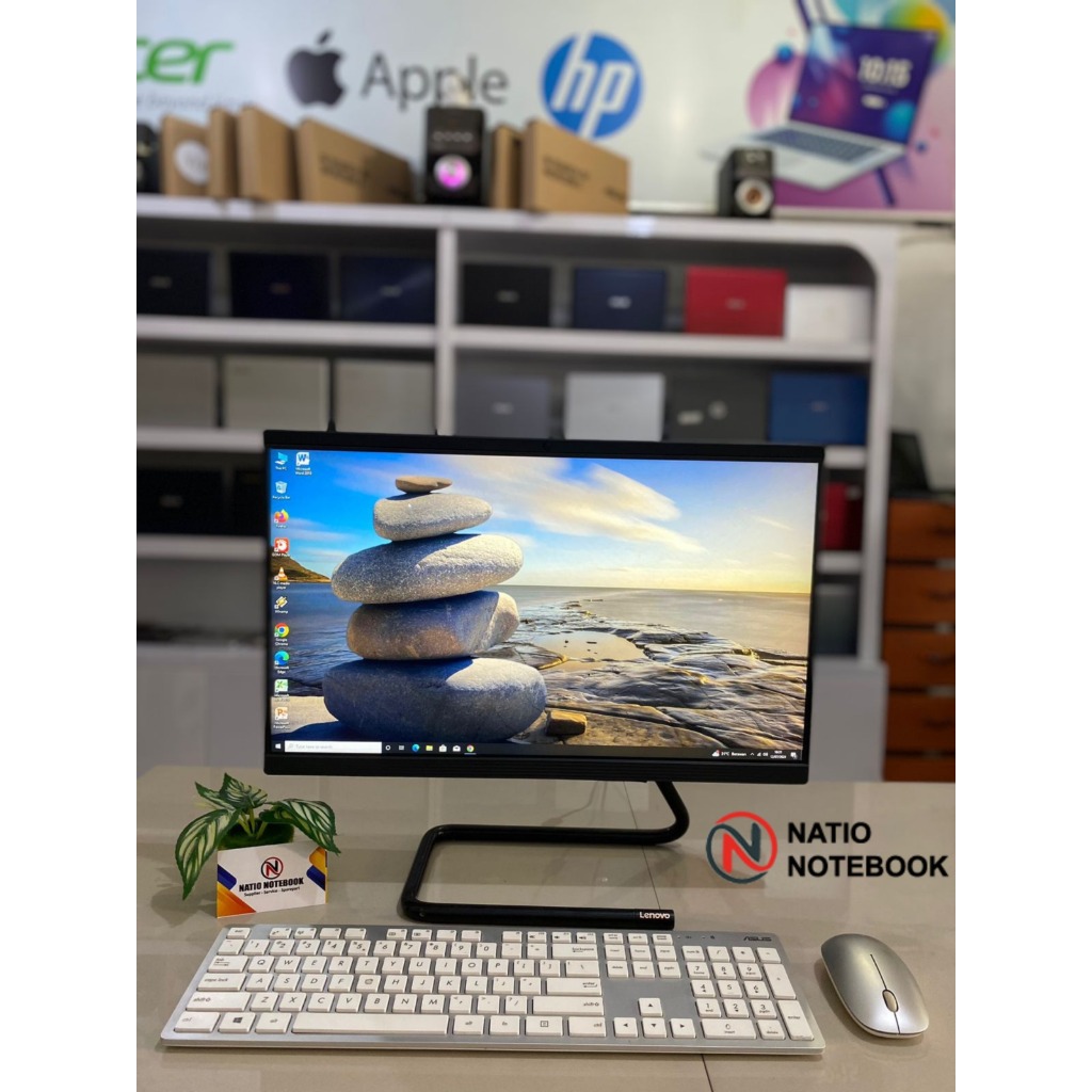 Jual PC ALL IN ONE LENOVO HITAM INTEL CORE i5-9400T RAM 8 GB SSD 256 GB ...