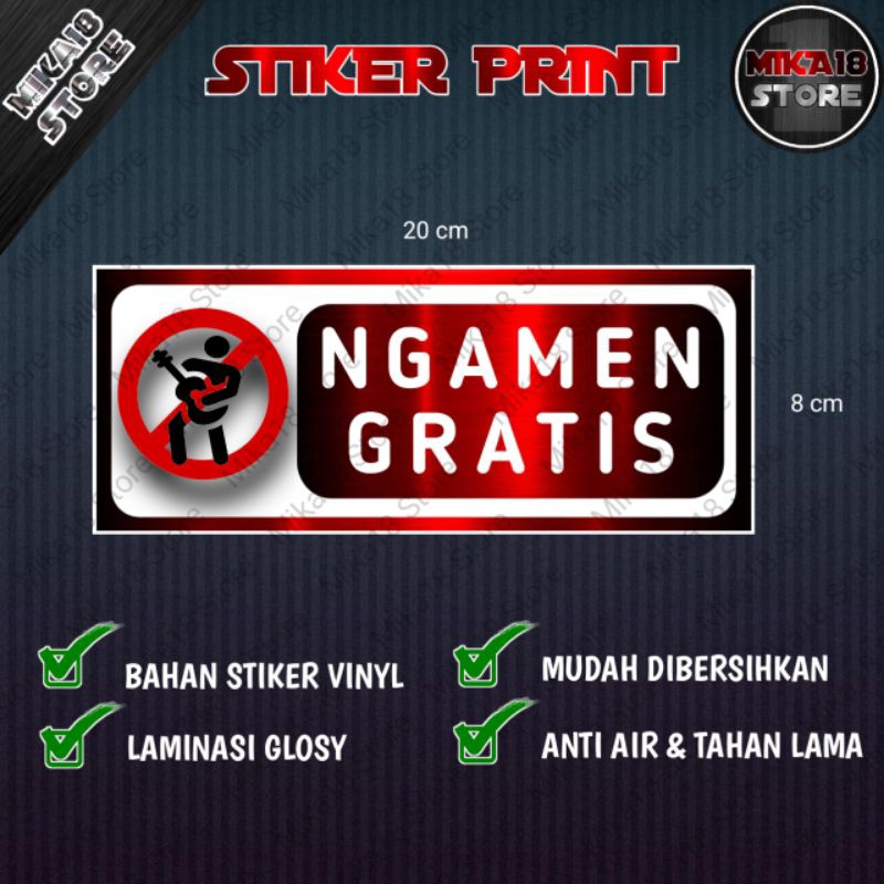 Jual STIKER NGAMEN GRATIS Shopee Indonesia