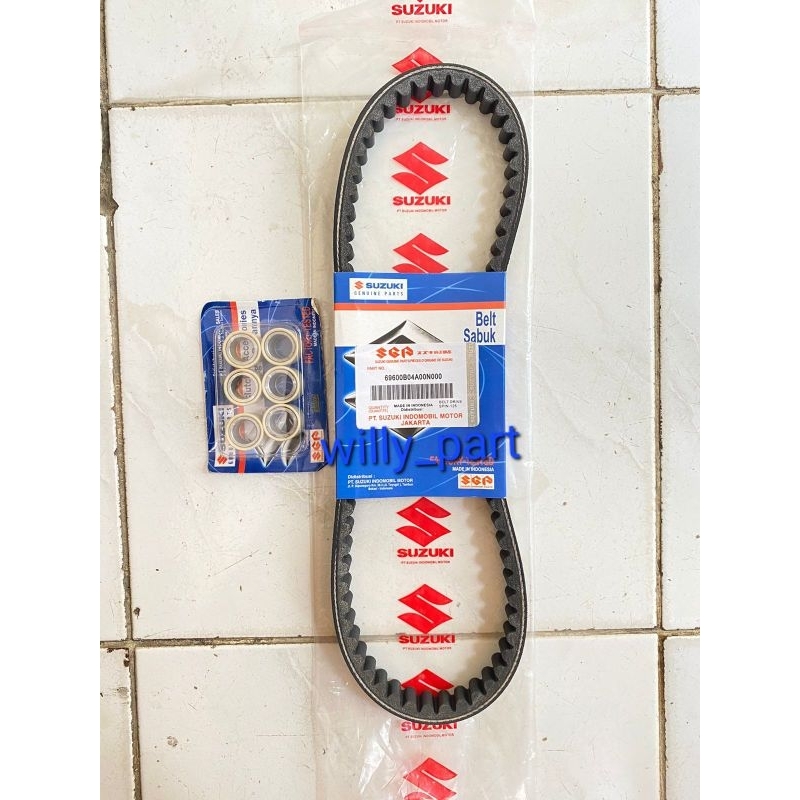 Jual V-Belt Van Belt Only + Roller Set Spin 125 Skydrive Skywave Suzuki ...