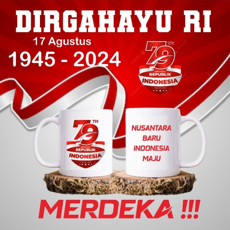 Jual GELAS MUG DIRGAHAYU RI 17 AGUSTUS 1945 PESTA RAKYAT HARI ...