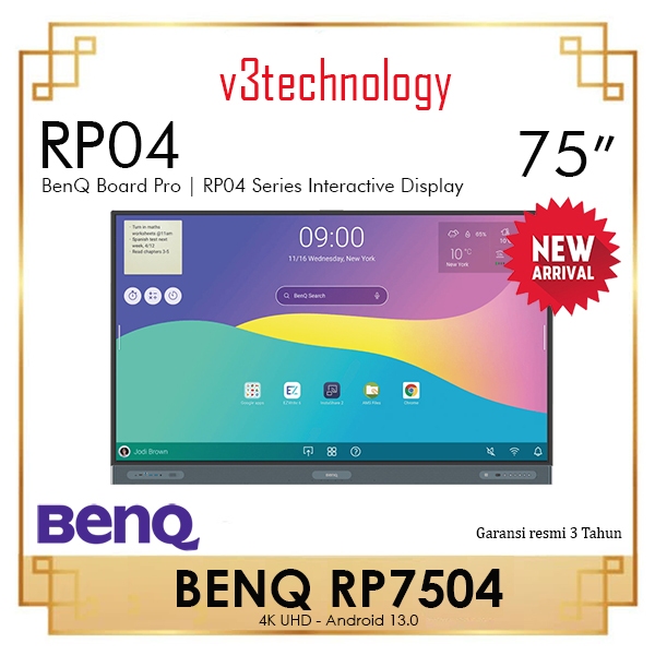 Jual BENQ RP7504 Interactive Flat Panel 75 inch | Shopee Indonesia