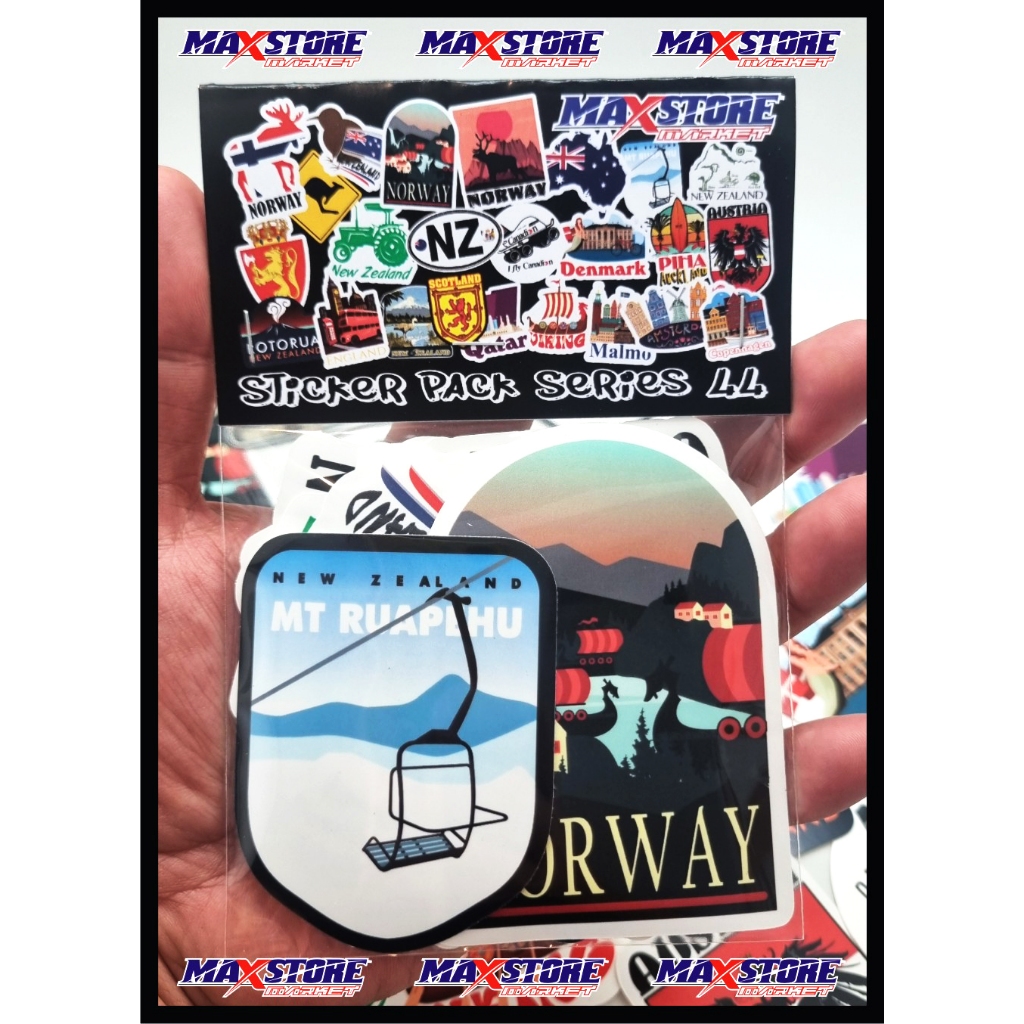 Jual country sticker / travel sticker pack / world travel sticker pack ...