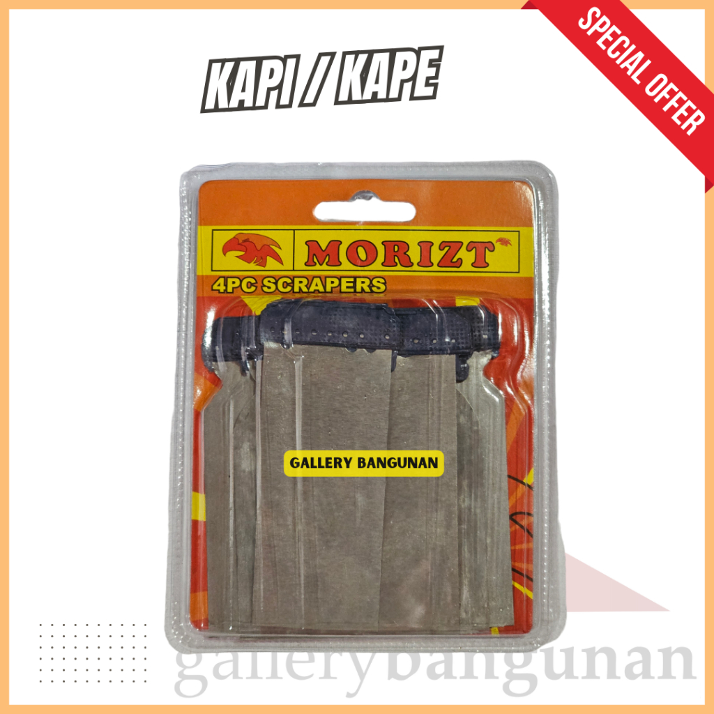 Jual Kapi Set Besi Gagang Plastik Isi 4pcs Gigan Untuk Dempul Kapee ...