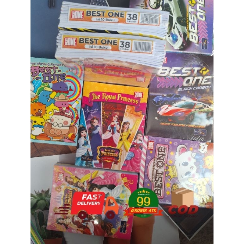 Jual 38 Lembar Buku Tulis BEST ONE isi 10/Buku Tulis/BUKU Murah/Buku