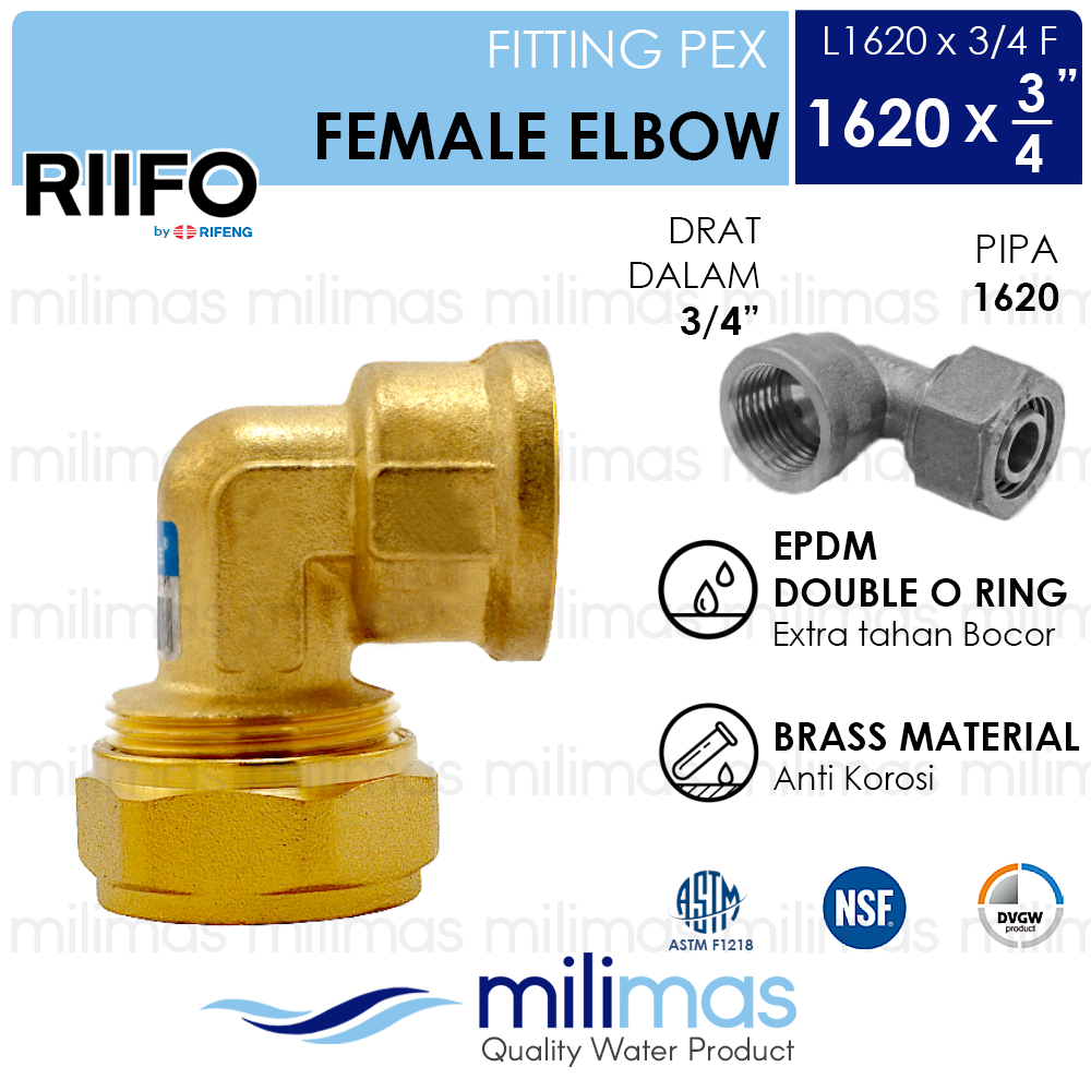Jual RIIFO Female Elbow Uk. 1620 x 3/4