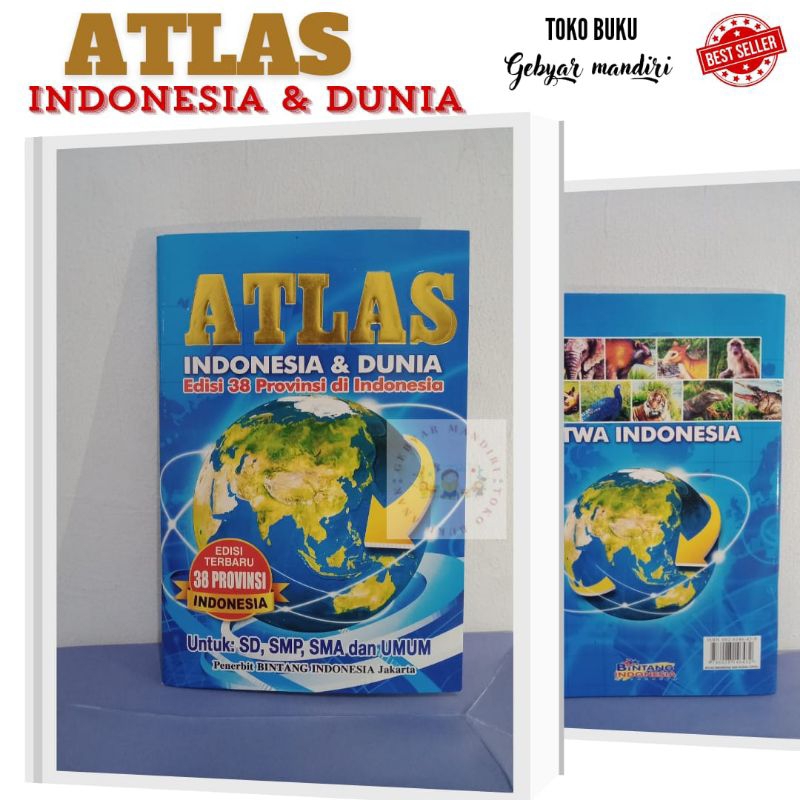 Jual Atlas Indonesia Dan Dunia Edisi 38 Provinsi di Indonesia | Shopee ...